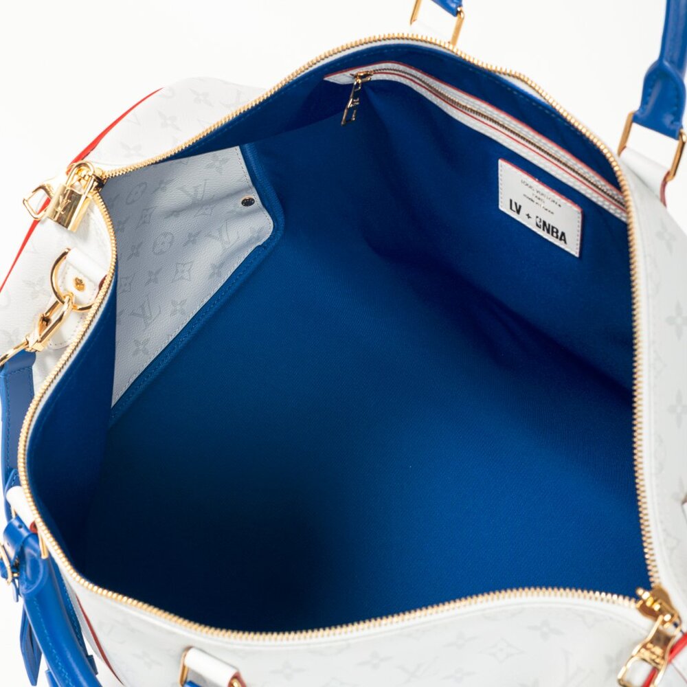 Louis Vuitton x NBA Keepall 55 Bandouliere Basketball Antarctica Monogram Duffle - Picture 12 of 16